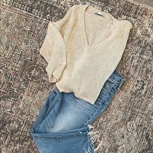 GAP 29/8 Boyfriend Mid Rise Lightly Distressed Ankle Straight Jeans